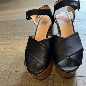 Celine Black  Platform Sandals